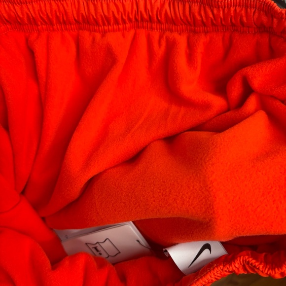 Nike Men's Standard Issue Fleece Lined Orange Sweatpants Size XL - Picture 3 of 6